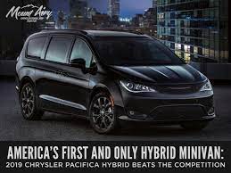 The 2019 chrysler pacifica hybrid offers a gentle ride and a long list of features, including some intuitive technology. America S First And Only Hybrid Minivan 2019 Chrysler Pacifica Hybrid Beats Out The Competition Mount Airy Chrysler Dodge Jeep Ram Fiat