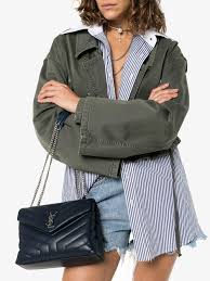 Free shipping & returns available. Saint Laurent Midnight Blue Loulou Small Quilted Leather Shoulder Bag Lyst