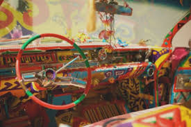 Hippy Interior Must Have Taken Some Time To Create Hippie Car Hippie Bus Hippie Interior