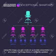 organization chart business data graph diagram design creative