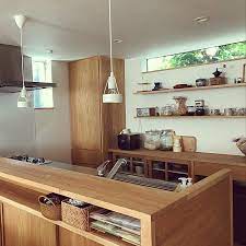 造作収納で快適をデザインした シンプルなカフェ風空間 by mu さん 造作キッチン キッチン 収納棚 造作 キッチンデザイン