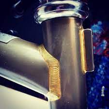 Brazing Details On A Raw Lacquer Brompton Frame Dr Brompton Instagram Brompton Brompton Bicycle Motorcycle Frames