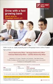 We make the hiring process one step easier by giving you a template to simply post to our site. Idfc First Bank Grow Fast With Us We Are Inviting Facebook