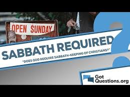 And where does he point back to? Does God Require Sabbath Keeping Of Christians Gotquestions Org