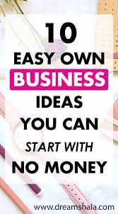 13 Easy Ideas To Start A Business Without Investment In 2021 Own Business Ideas Money Blogging Make Money Blogging
