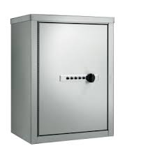 This medicine cabinet adds extra storage to your bathroom while giving you a spot to check out your reflection. Asi 10 547 Satin Stainless Steel Wall Mounted Locking Medicine Cabinet With Internal Door Faucetdirect Com