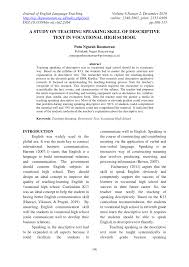 Rpp speaking kelas 5 sd. Pdf A Study On Teaching Speaking Skill Of Descriptive Text In Vocational High School