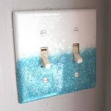 Glittered Resin Switch Plate Diy Resin Crafts