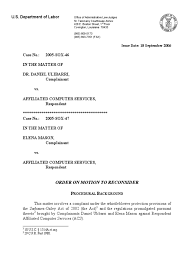 However, over the years, communication started to suffer, specifically because each department was operating. Department Of Labor Ulibarri Daniel Dr V Affiliated Computer 2005sox00046 Sep 18 2006 102344 Modis Sd Complaint Judgment Law