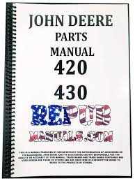 Jetzt eine riesige auswahl an gebrauchtmaschinen von zertifizierten händlern entdecken John Deere 430 Tractor Parts Manual John Deere 9781649271105 Amazon Com Books