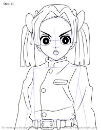 Demon slayer coloring pages printable. Learn How To Draw Aoi Kanzaki From Demon Slayer Demon Slayer Step By Step Drawing Tutorials