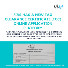 As the applicant, both your affairs and those of connected parties to you will be assessed. Vi M Professional Solutions On Twitter The Federal Inland Revenue Service Firs Has Recently Migrated To A New Online Tax Clearance Certificate Tcc Application Portal All Taxpayers Are Required To Reapply Apply For Tcc