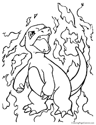 Charmeleon mercilessly destroys its foes using its sharp claws. Pokemon Charmander Evolution Coloring Pages Novocom Top