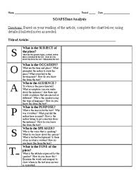 Soapstone Chart By John Marderosian Teachers Pay Teachers