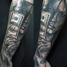 These tattoos are a symbolism of wealth and power but may often be a reminder from rags to riches without support. Top 53 Mind Blowing Money Tattoo Ideas 2021 Inspiration Guide