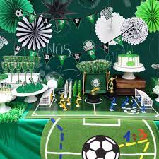 Shop for soccer party standard kit for your next party. 7pcs Soccer Theme Party Decorations Set Happy Birthday Pennant Banner Paper Star Paper Fans Polka Dot Tissue Pom Sports Birthday Birthday Pennant Fan Fanstar Star Aliexpress