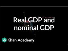 That means it measures by how much the economic output, adjusted for inflation, increases or decreases over a year. Real Gdp And Nominal Gdp Video Khan Academy