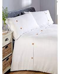 Drap housse grand bonnet (3). Ensemble Housse De Couette Et Taie D Oreiller Gaufre Tres Grand Lit Blanc