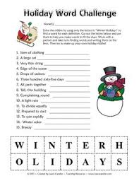 What Did One Snowman Say To The Other Snowman Math Worksheet Answers Free Holiday Word Challenge Holiday Words Word Challenge Christmas Classroom
