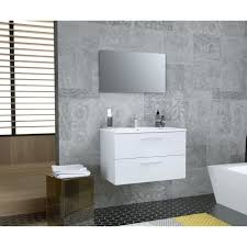 Des meubles de salle de bain adaptés à tous les styles de décoration. Meuble Salle De Bain Blanc Laque Cdiscount