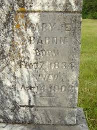 Mary Ellen Noel Bacon (1834-1903)