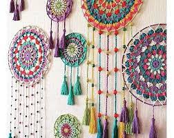 Pin By Susansirois On Testata Letto In 2021 Crochet Mandala Pattern Dream Catcher Patterns Crochet Dreamcatcher
