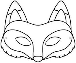 Pdf Masque Renard A Colorier Masque Renard Masque Animaux Masque Loup