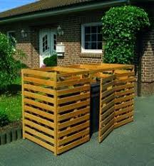 Sichtschutz Mulltonnen Hausturuberdachung Sichtschutz Diy Garten