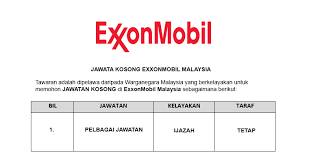 Savesave exxonmobil exploration and production malaysia inc. Exxonmobil Exploration And Production Malaysia Inc Jawatan Kosong Jobcari Com Jawatan Kosong Terkini