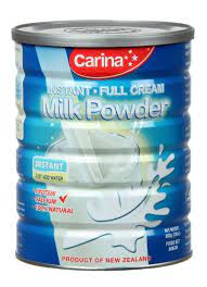 Anchor is the country's favourite full cream milk powder brand. Carina Brand Instant Full Cream Milk Powder By Carina Brands New Zealand Ltd Id 1327742