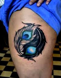 150 Wonderful Yin Yang Tattoo Designs 2020 Feather Tattoos Yin Yang Tattoos Peacock Feather Tattoo