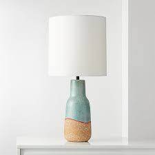 Tempe Teal Terracotta Table Lamp Reviews Cb2 Modern Table Lamp Table Lamp Teal Lamp