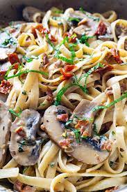 Creamy Cheesy Sun Dried Tomato And Mushroom Pasta Foodtasia Recipe Sun Dried Tomato Stuffed Mushrooms Dried Tomatoes