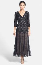 Downton Abbey Inspired Dresses Dropwaist Dress Beaded Mesh Dress Formal Dresses For Women
