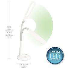 New ottlite led desk lamp with clock wireless charging station white free shipng. Ottlite Natural Daylight Led Flex Lamp Desk Lamp
