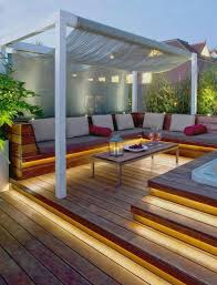 Une Terrasse A Led Quelle Idee Lumineuse Credit Photo Pinterest Archzine Fr Amenagement Terrasse Terrasse Bois Terrasse Design