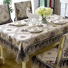 European Style Lace Edge Macrame Tablecloth Jacquard Round Rectangular Table Covers A 110x160cm 43x63i Dining Table Cloth Rectangular Table Modern Dining Table