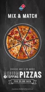 So Many Ways To Mix Match Get Any Two Or More Medium Two Topping Domino S Pizzas For Just 5 99 Each Ea Healthy Fats Foods Recipes Healthy Crockpot Recipes