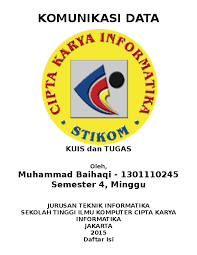 Contoh sistem komunikasi dalam batch processing system. Doc Kuis Dan Tugas Komunikasi Data Baihaqibo Baihaqibo Academia Edu
