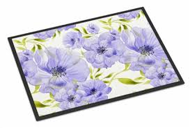 More than 1,522,406 home & living products at stylight: Watercolor Blue Flowers Indoor Or Outdoor Mat 18x27 18hx27w Fred Meyer