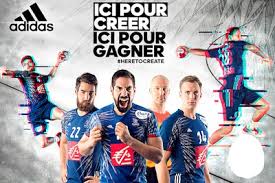 L'équipe de france de handball masculin est une équipe constituée des meilleurs joueurs français sous l'égide de la ffhb (fédération française de handball). Fotomontage Adidas Ici Pour Creer Ici Pour Gagner Equipe De France De Handball Pixiz