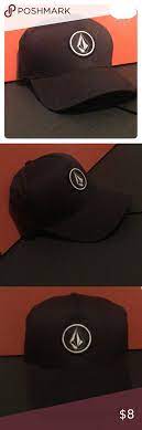 Black Volcom Flexfit Hat Size L Xl Hat Sizes Volcom Flexfit