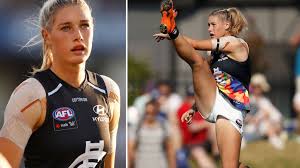 Aflw & carlton fc star tayla harris wins her first professional boxing title on team ellis boxing's show at the. Tayla Harris News Liz Ellis Reveals The Sad Truth Behind Powerful Aflw Photo