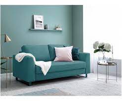 Schlafsofa Bruno 3 Sitzer In Turkis Ausklappbar Westwingnow Schlafsofa Sofa Sofa Design