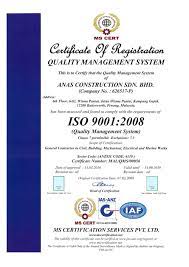Menta is a customer centric company equiped with the required expertise : Certificates Anas Construction Official Website