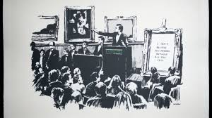 Bezogen auf die gründerzeit der modernen abstrakten kunst sind künstler wie banksy kaum wegzudenken.banksy bilder kaufen, banksy , banksy art , banksy streetart , street art. Banksy Bild Morons Verbrannt Und In Nft Umgewandelt