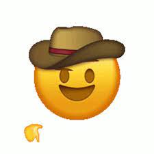 Emoji Hat Sticker Emoji Hat Cowboy Discover Share Gifs