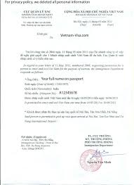Copies of birth certificate, job letter, pr card and bank statement). Vietnam Visa On Arrival Visa Approval Letter