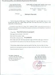 Oct 22, 2018 · ii. Vietnam Visa On Arrival Visa Approval Letter