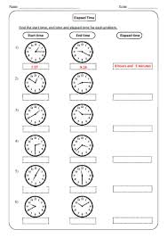 elapsed time worksheets to print activity shelter